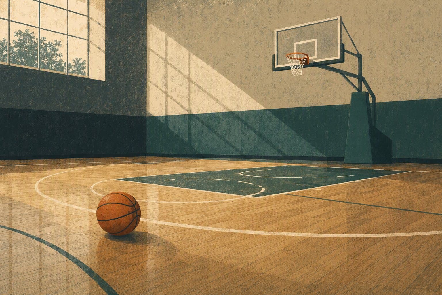 Basketball comeback - illustration, Jake Team LLC