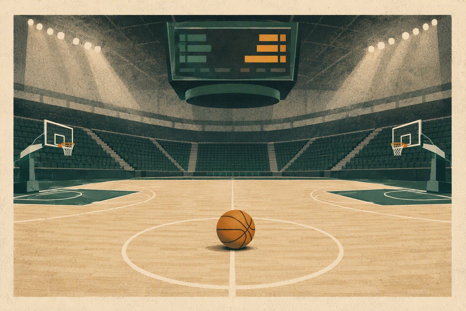 Basketball Game Finish - illustration, Jake Team LLC