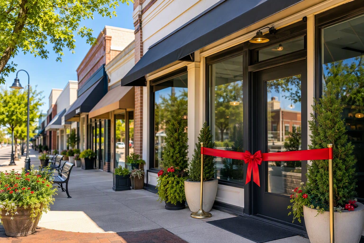 Anna Texas storefronts - illustration, Jake Team LLC