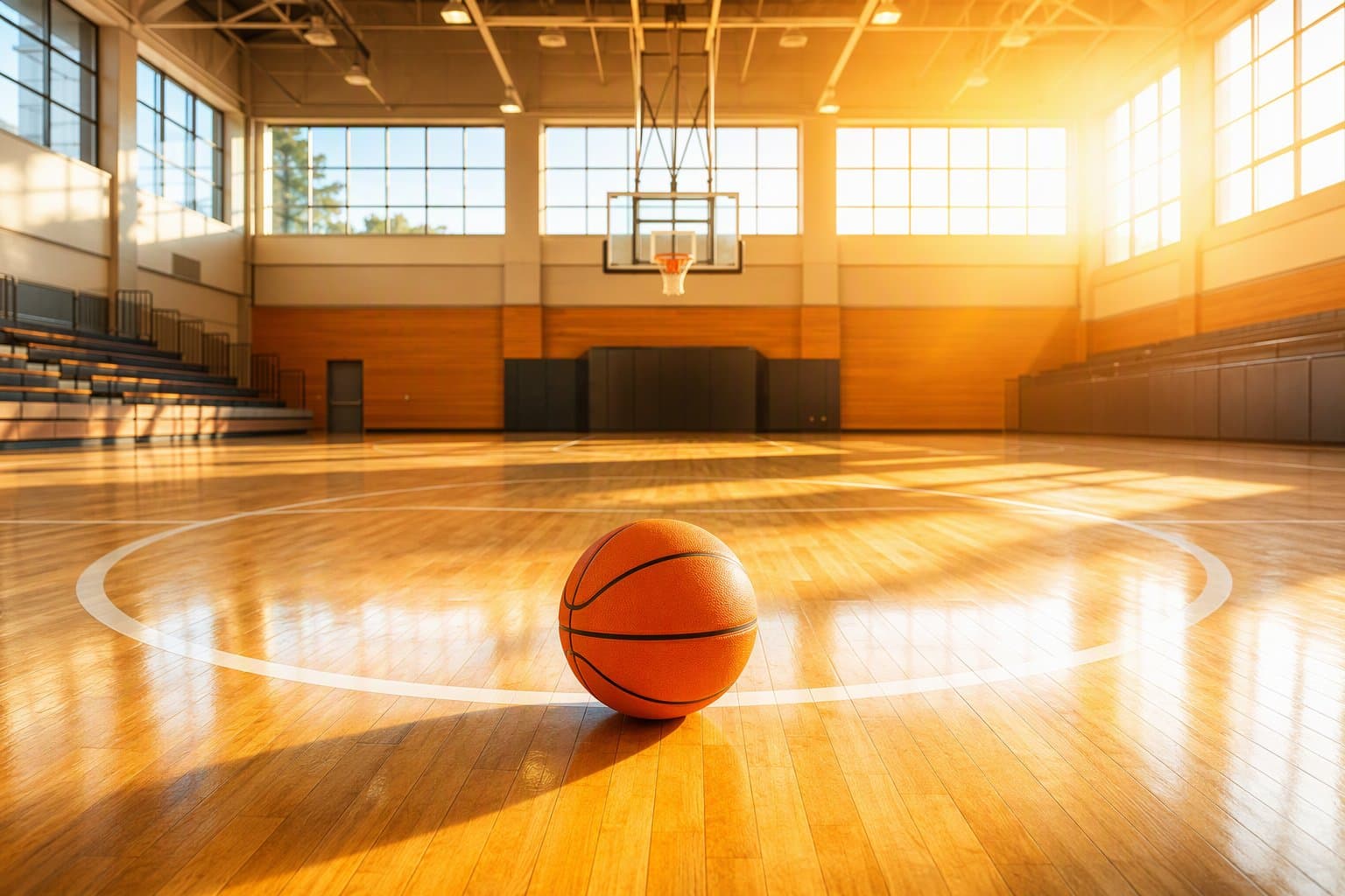 Empty basketball court - illustration, Jake Team LLC