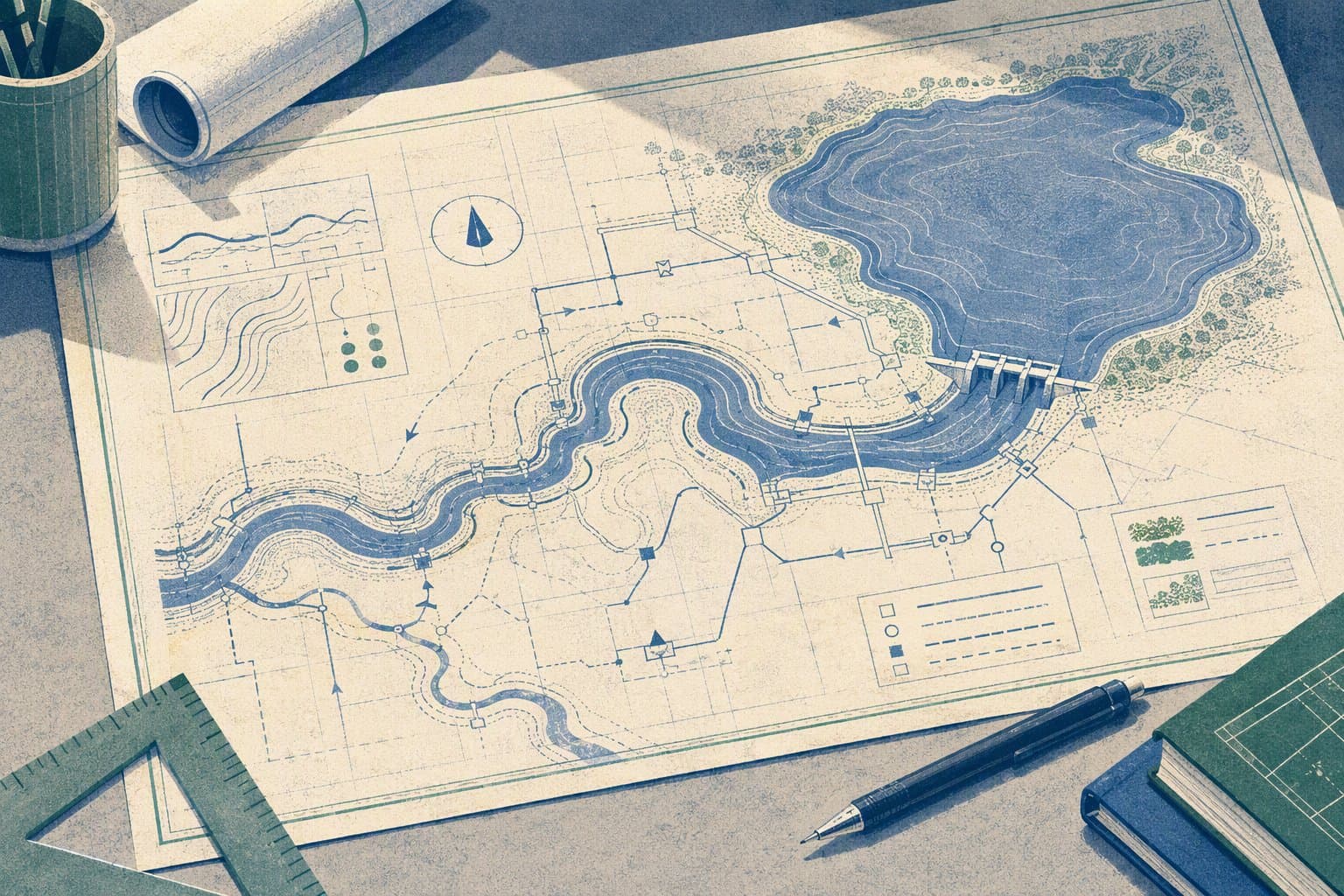 Water Reuse Planning - illustration, Jake Team LLC
