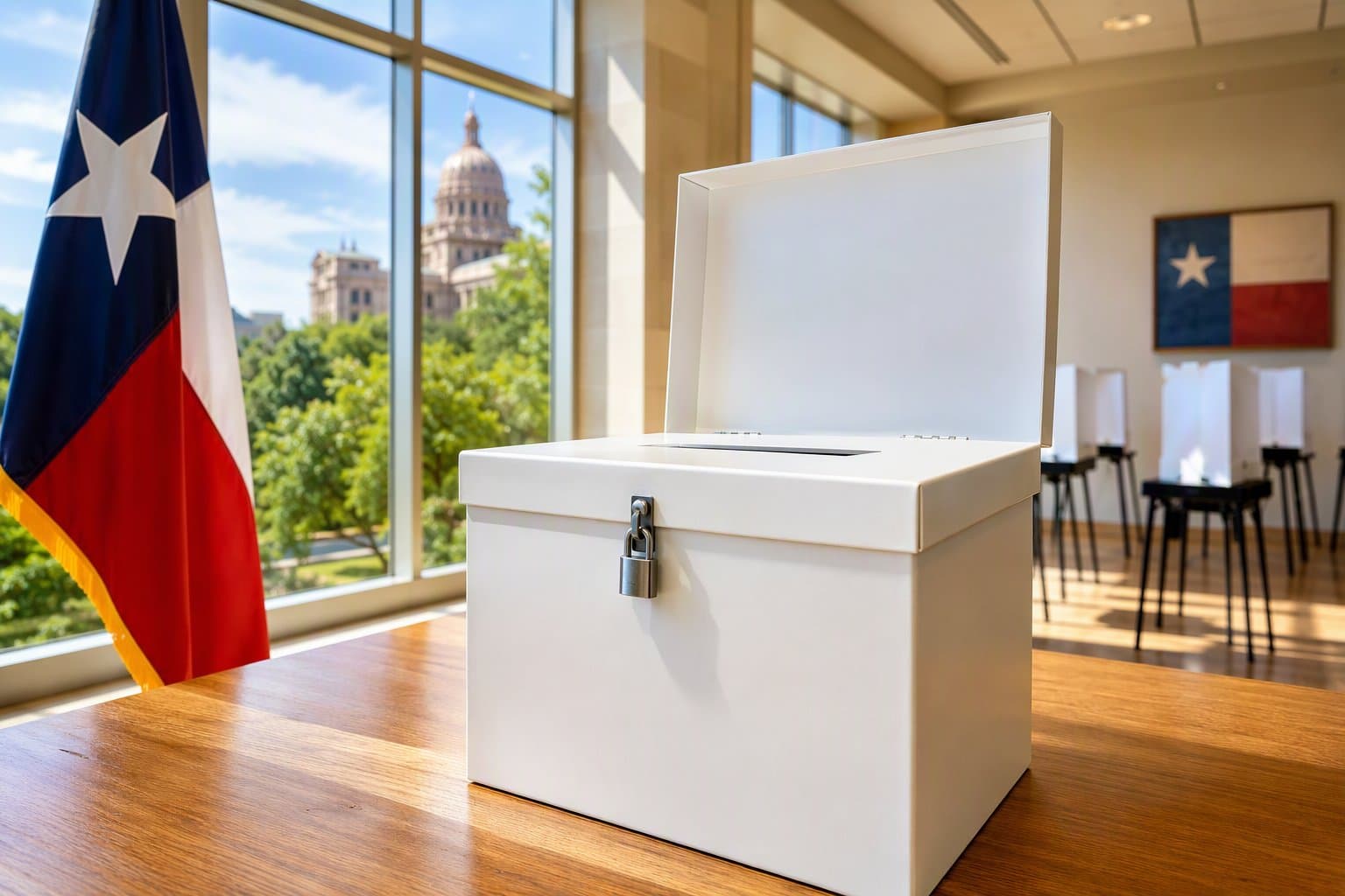 Texas ballot box - illustration, Jake Team LLC
