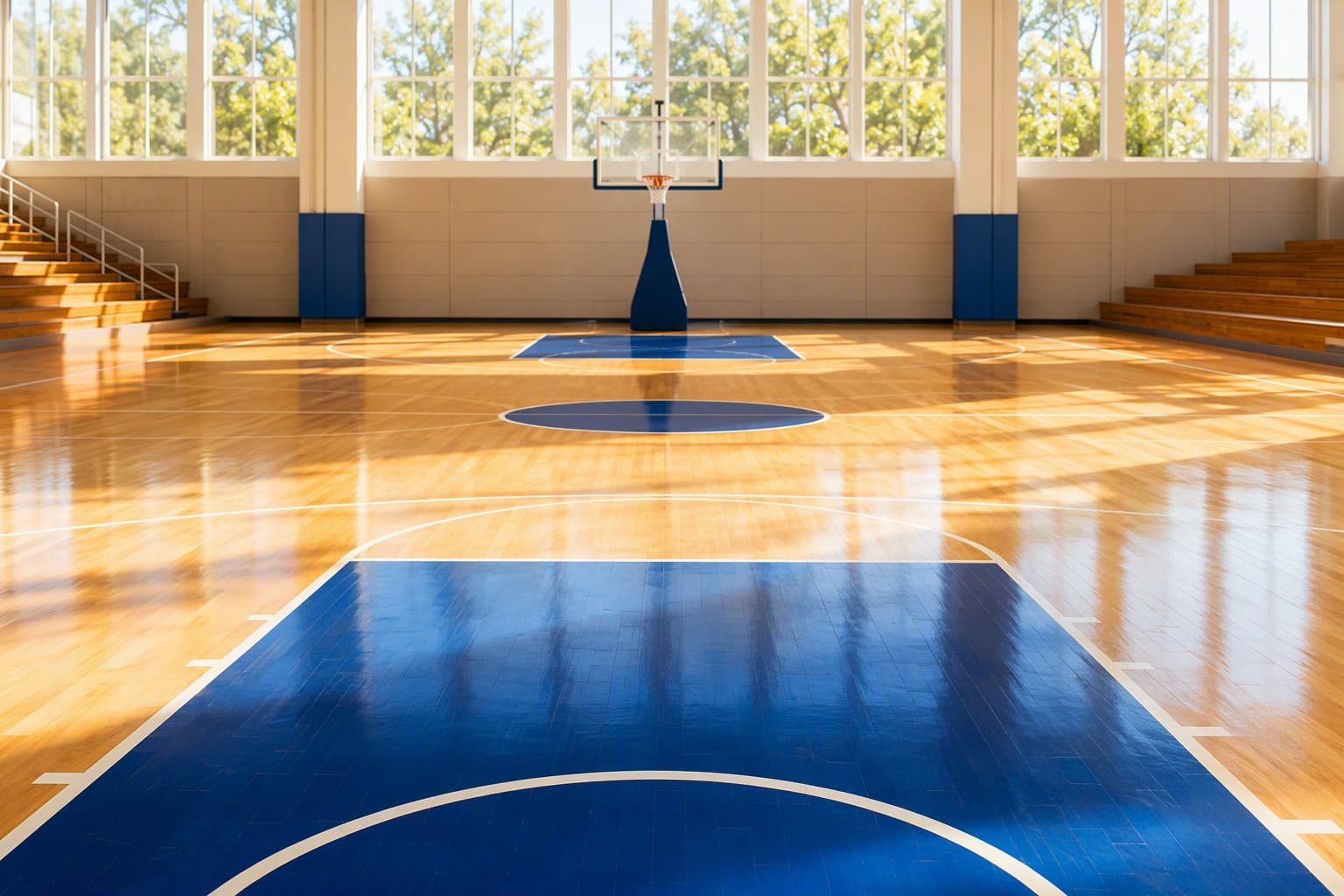 Empty basketball court - illustration, Jake Team LLC