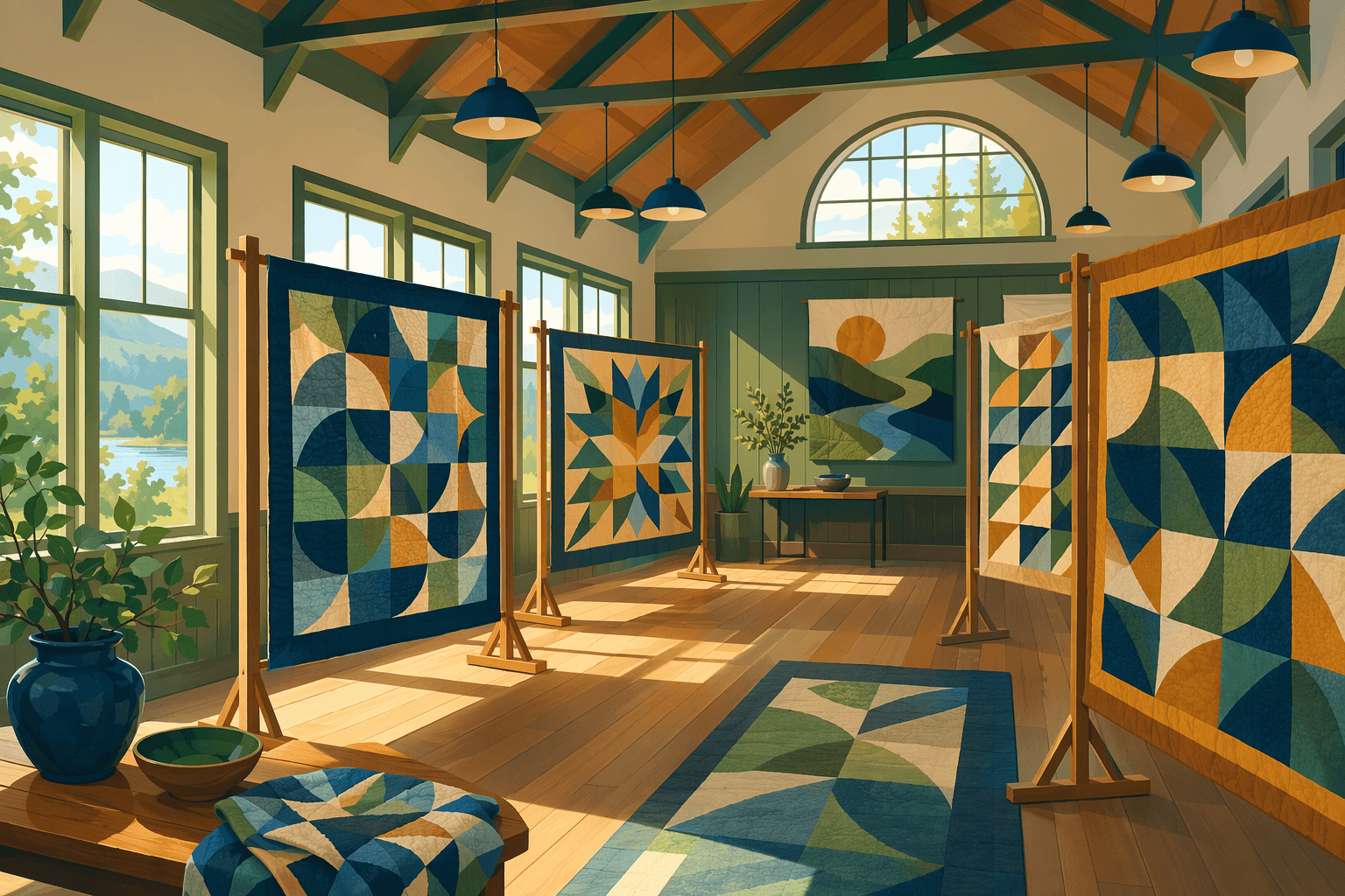 Quilt exhibit history - illustration, Jake Team LLC