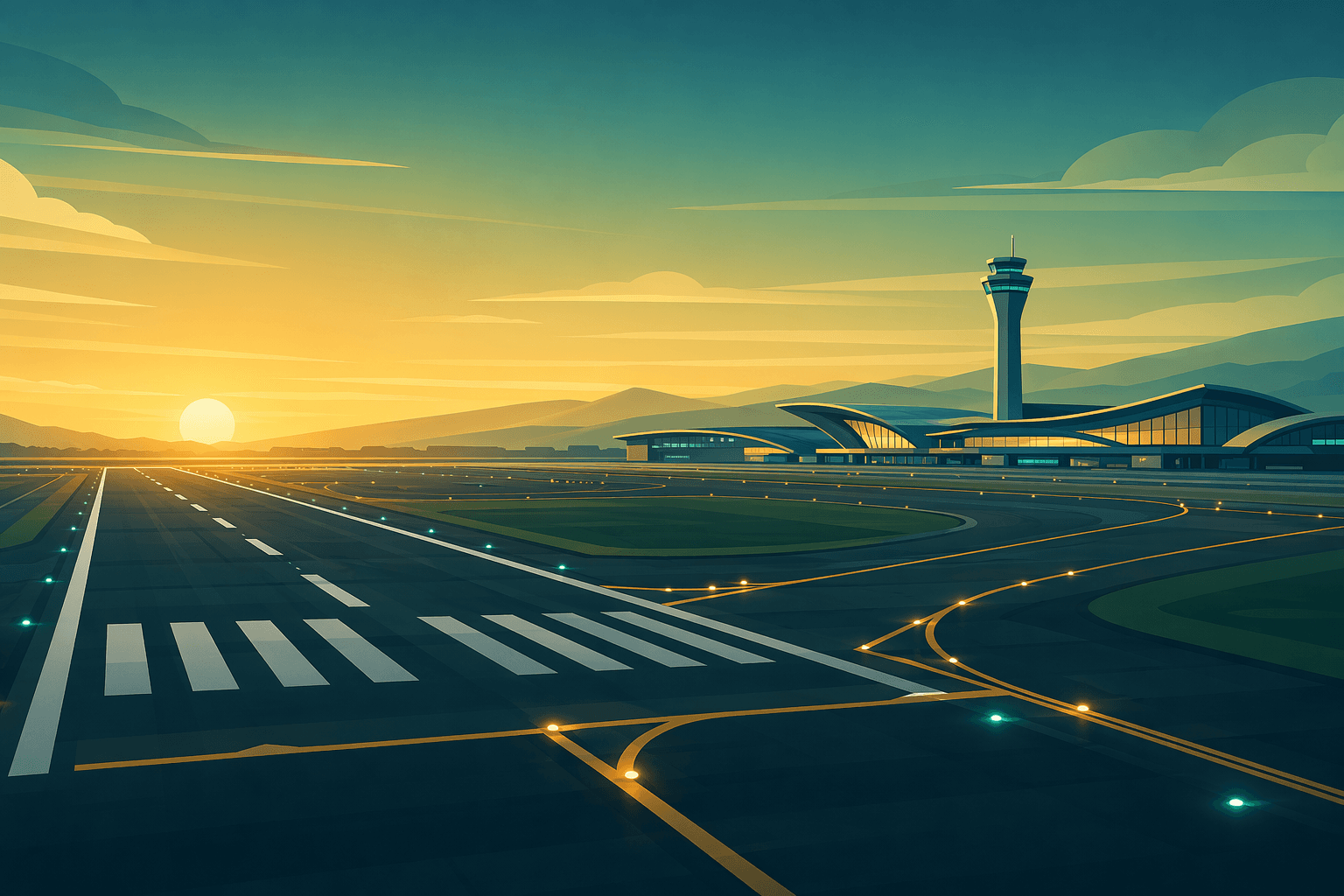 Airport Launch - illustration, Jake Team LLC