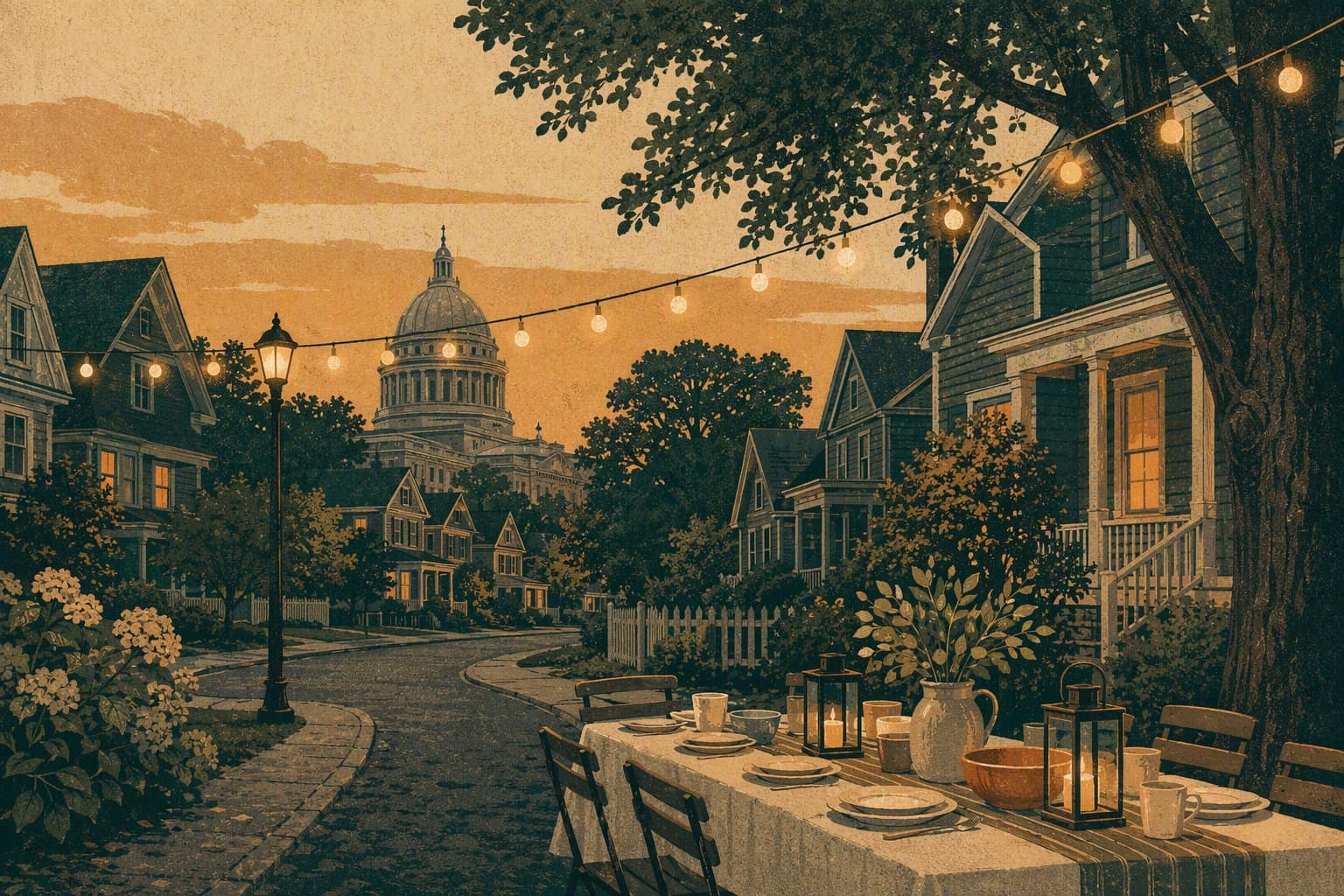 Community Block Party - illustration, Jake Team LLC