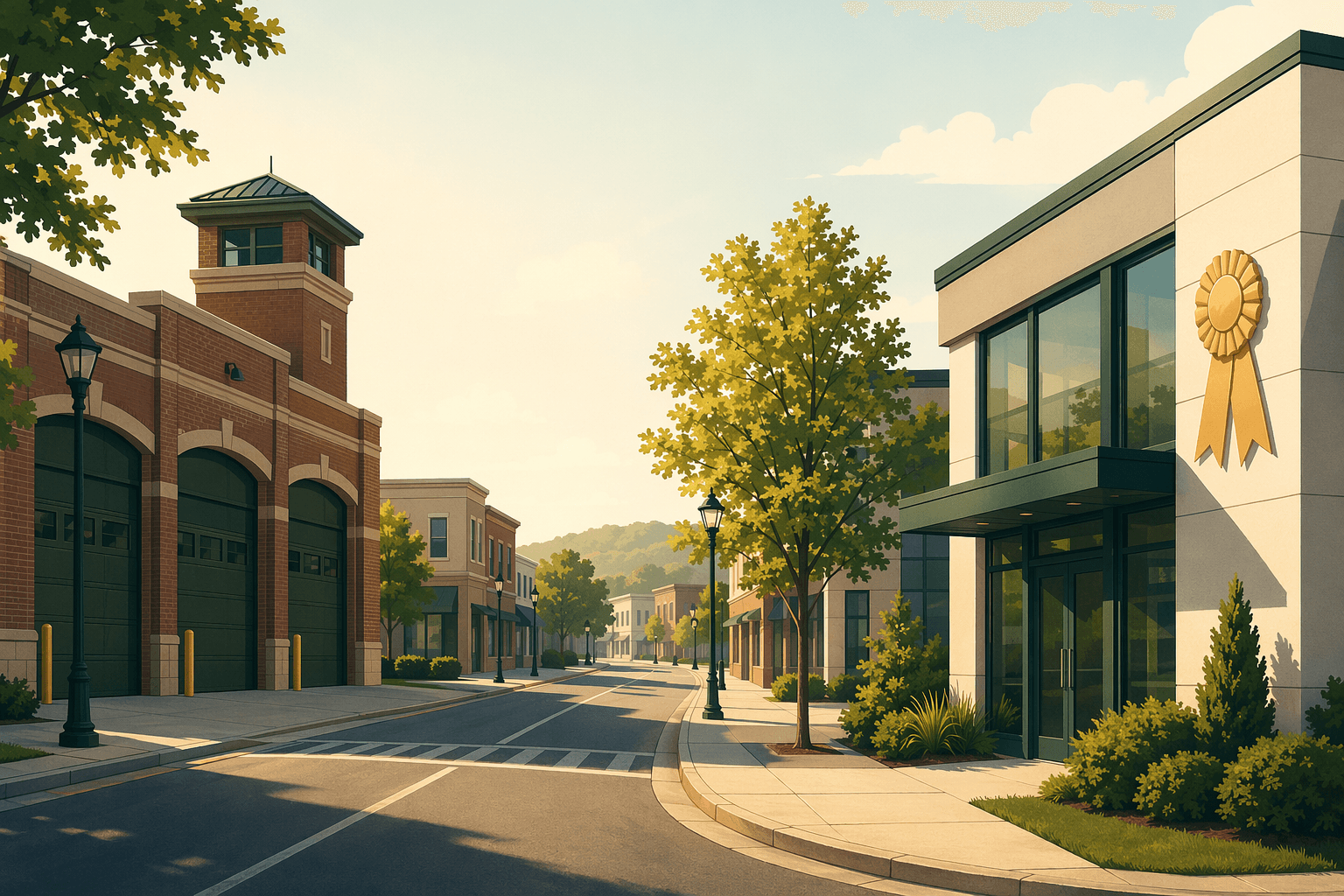 Fire station closure, HR award - illustration, Jake Team LLC