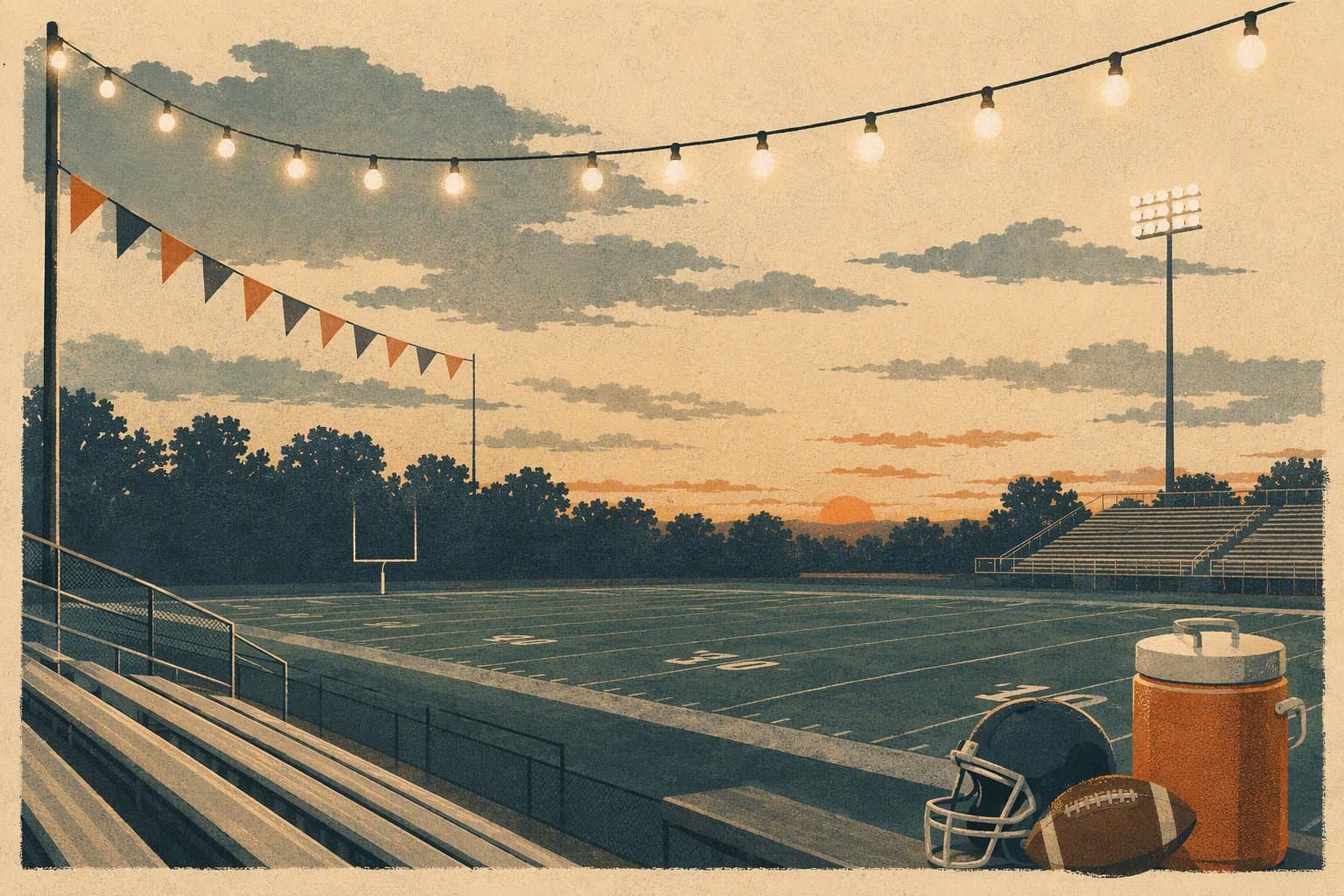 community sports night - illustration, Jake Team LLC