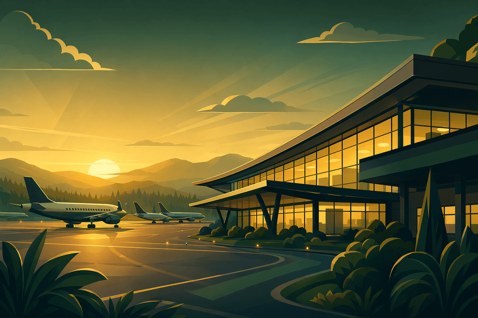 New Air Routes - illustration, Jake Team LLC