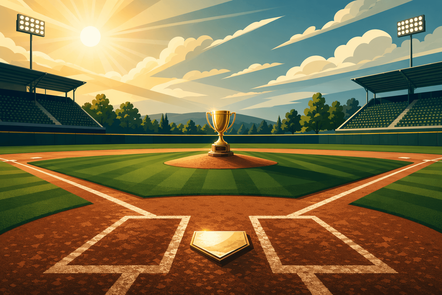 Baseball Victory - illustration, Jake Team LLC