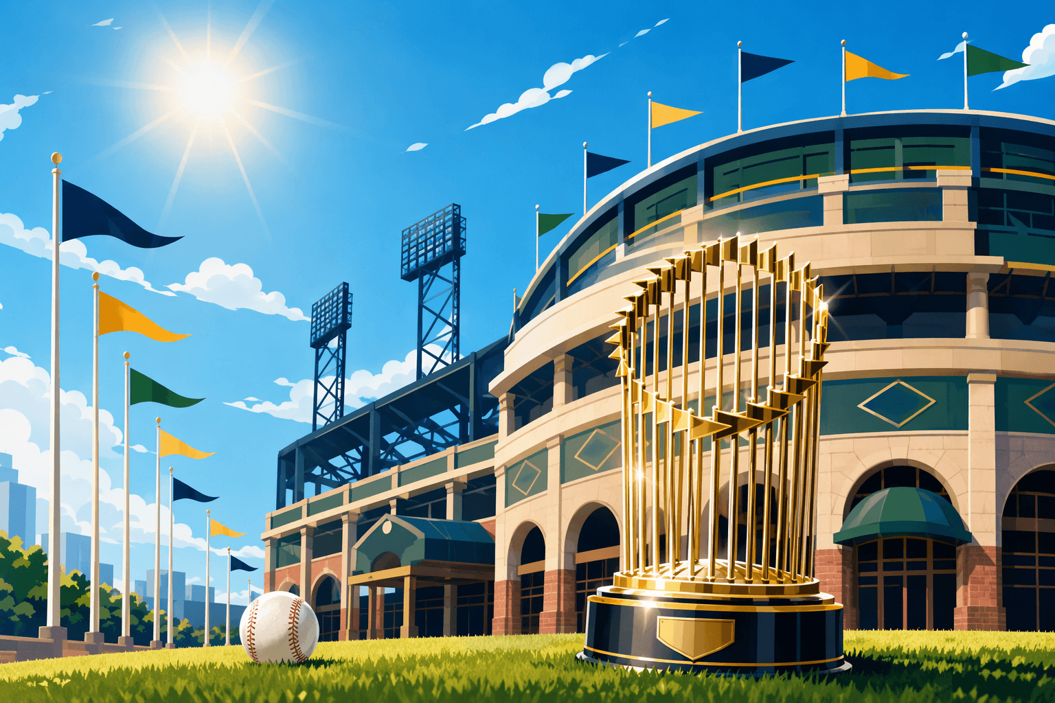 Baseball Victory - illustration, Jake Team LLC