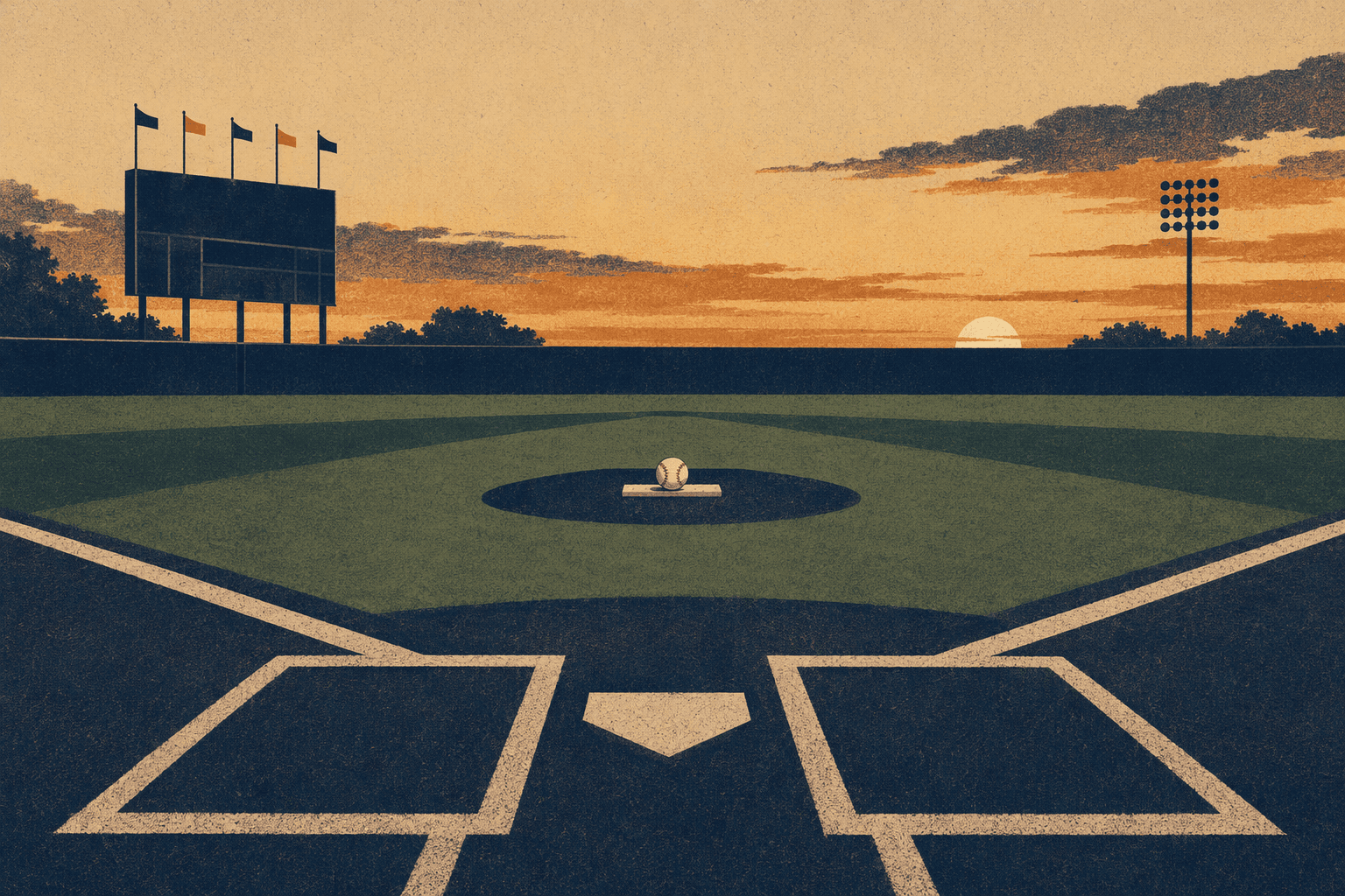 baseball sweep - illustration, Jake Team LLC