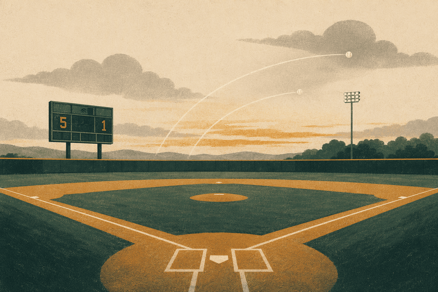 Two-Homer Win - illustration, Jake Team LLC