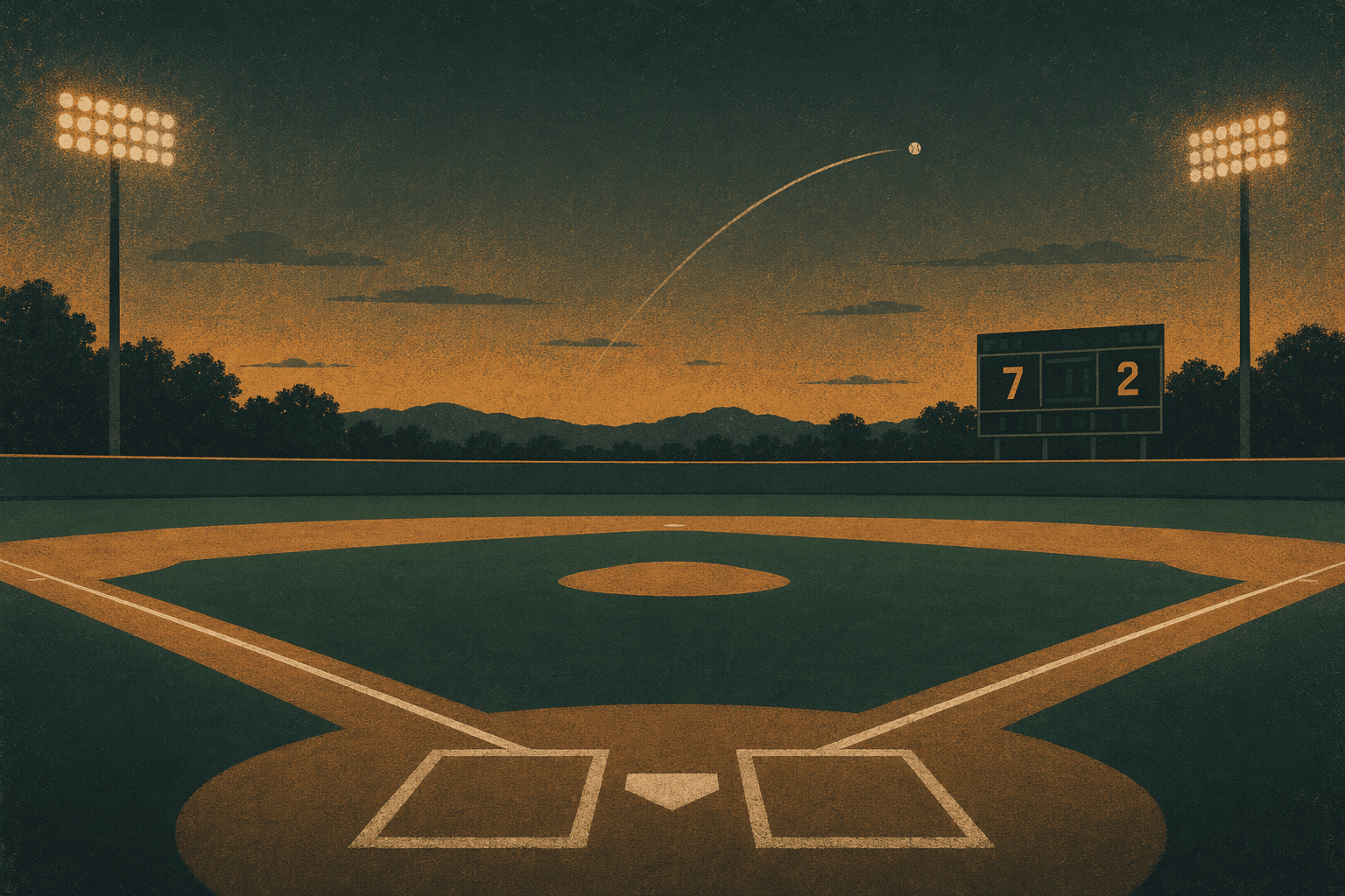 Decisive Home Run - illustration, Jake Team LLC