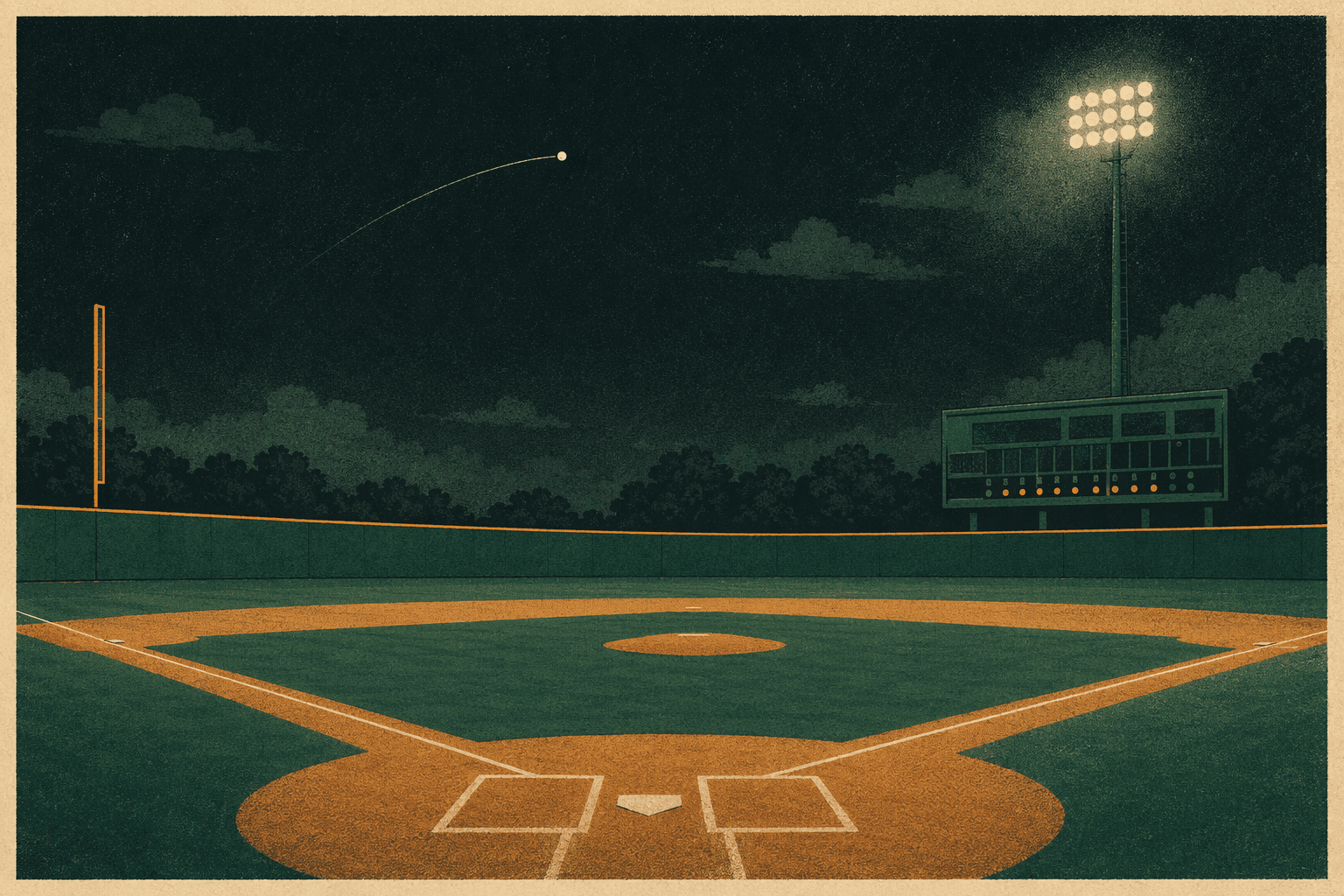 Extra-Inning Homer - illustration, Jake Team LLC