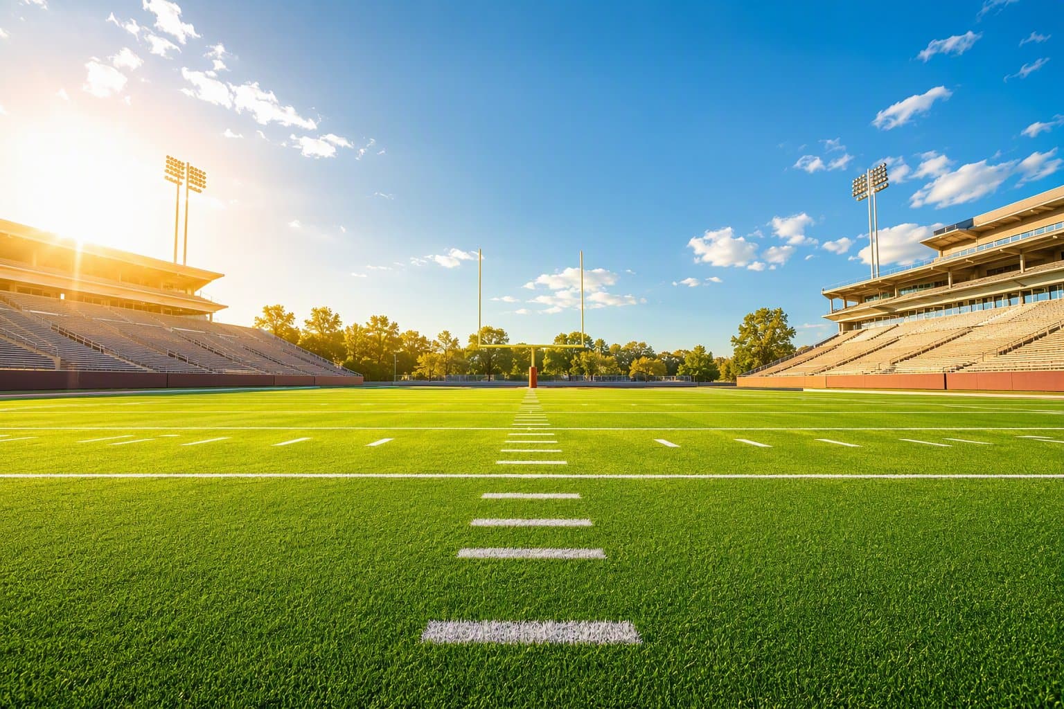 Empty football stadium - illustration, Jake Team LLC
