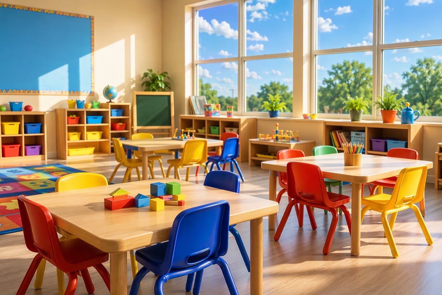 child care center - illustration, Jake Team LLC