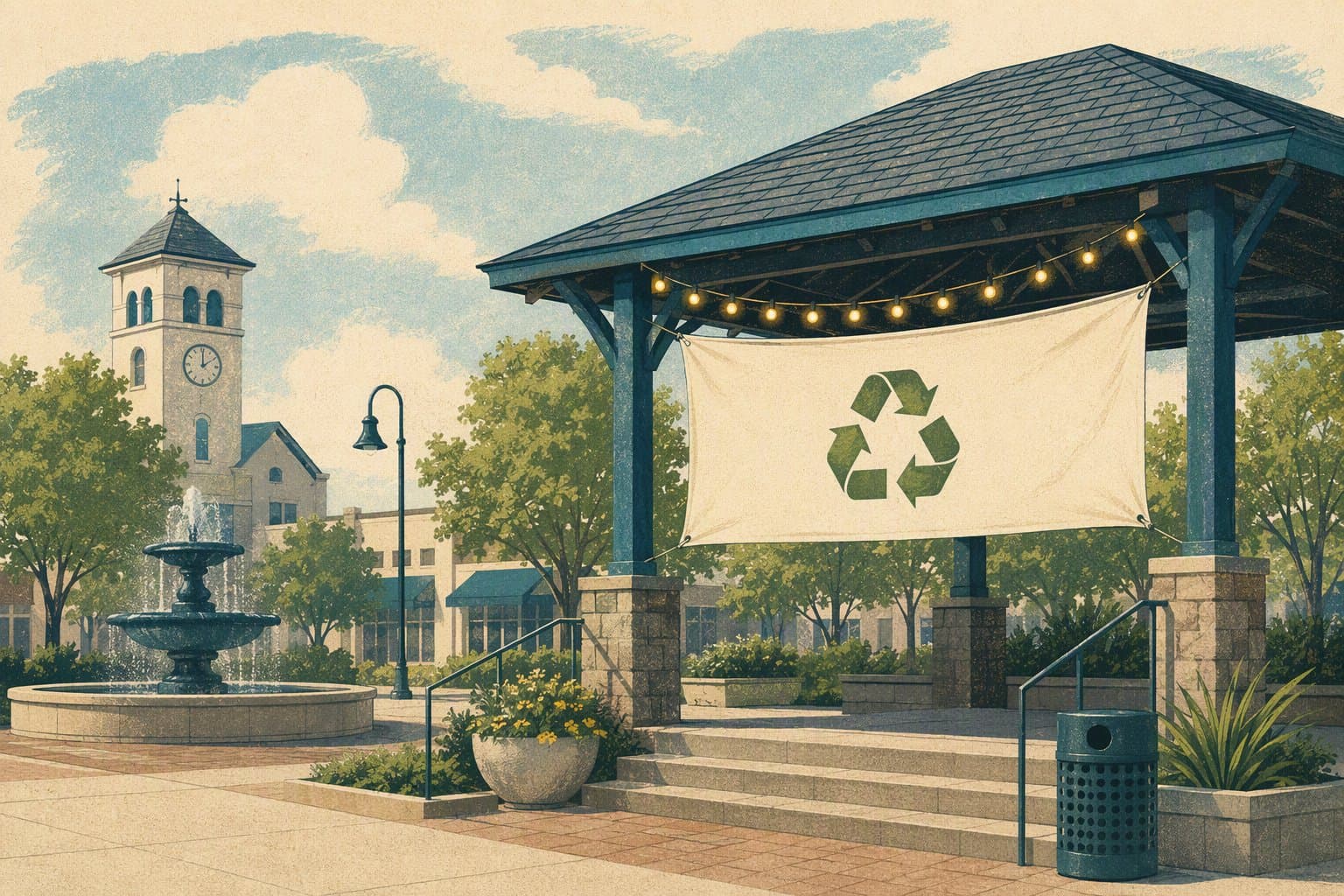 Anna waste drop-off - illustration, Jake Team LLC