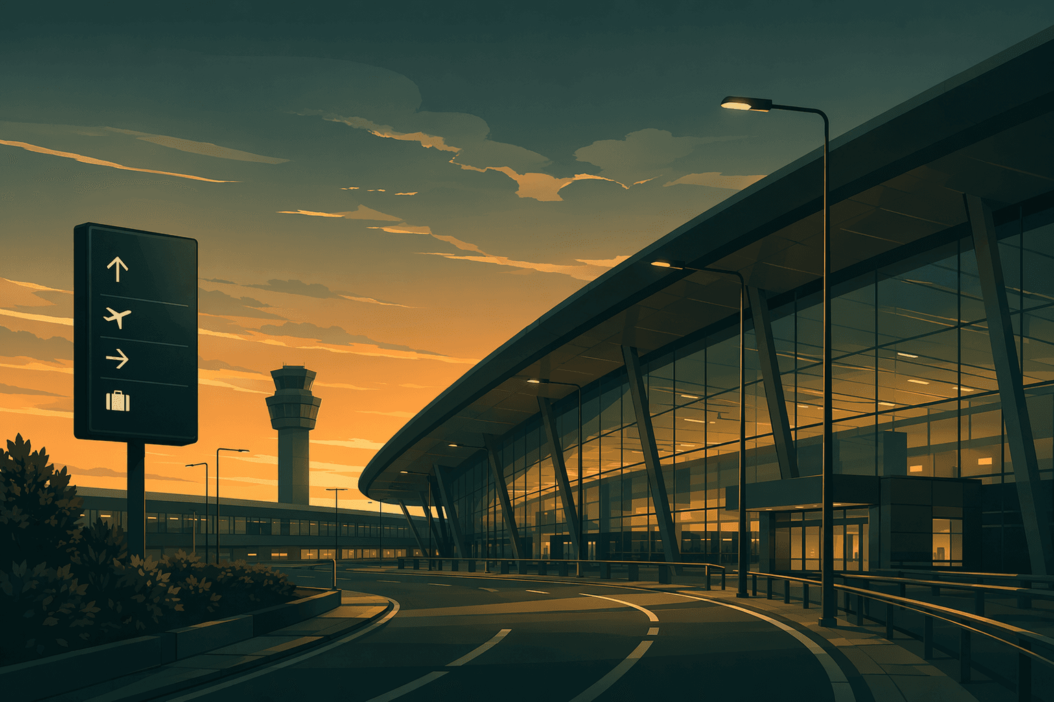 Airport Funding Dispute - illustration, Jake Team LLC