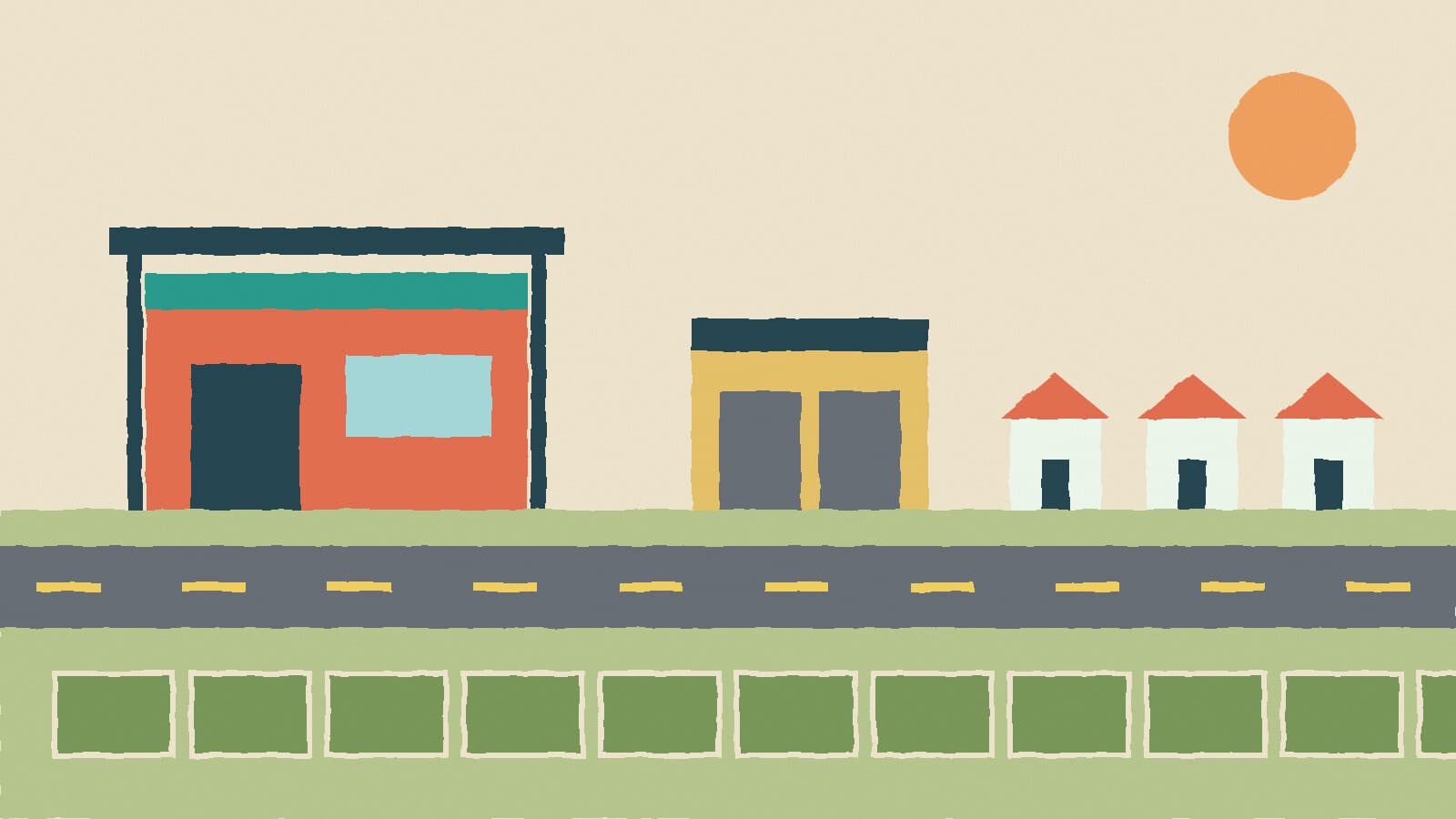 Commercial lots and new streets - illustration, Jake Team LLC