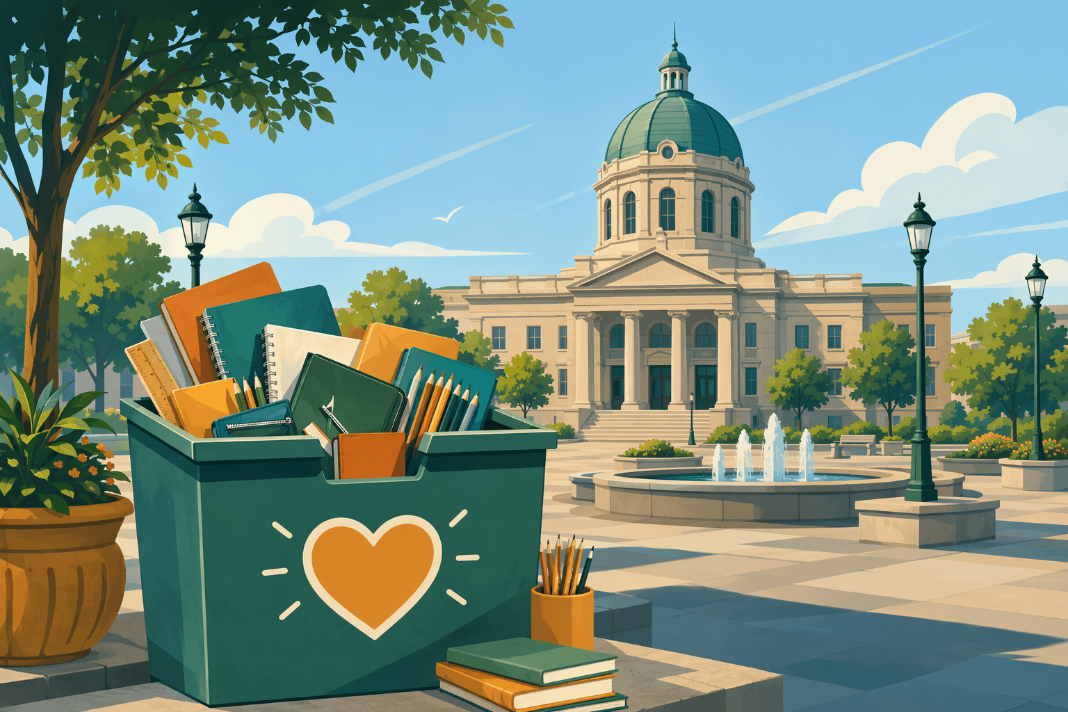 Civic School Supplies - illustration, Jake Team LLC